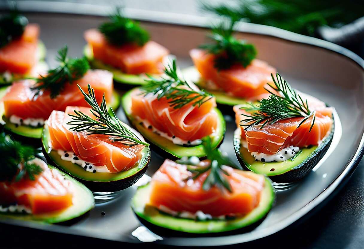 Verrines de saumon avocat