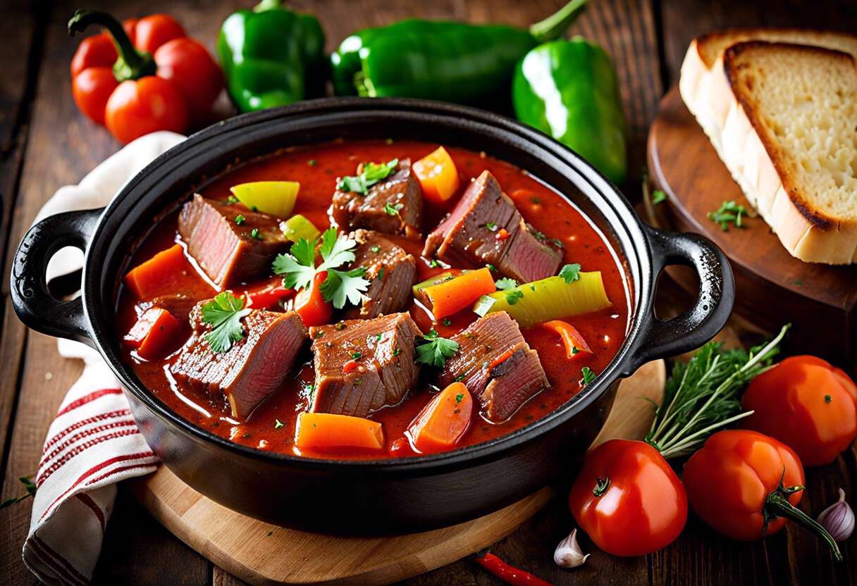 Goulasch hongrois : conseils pour une viande fondante et une sauce relevée