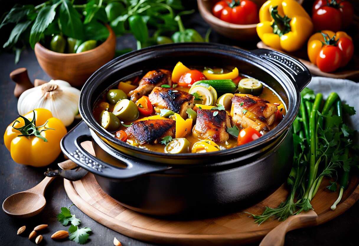 Tajines d'été : saveurs exotiques adaptées à la cuisson en cocotte