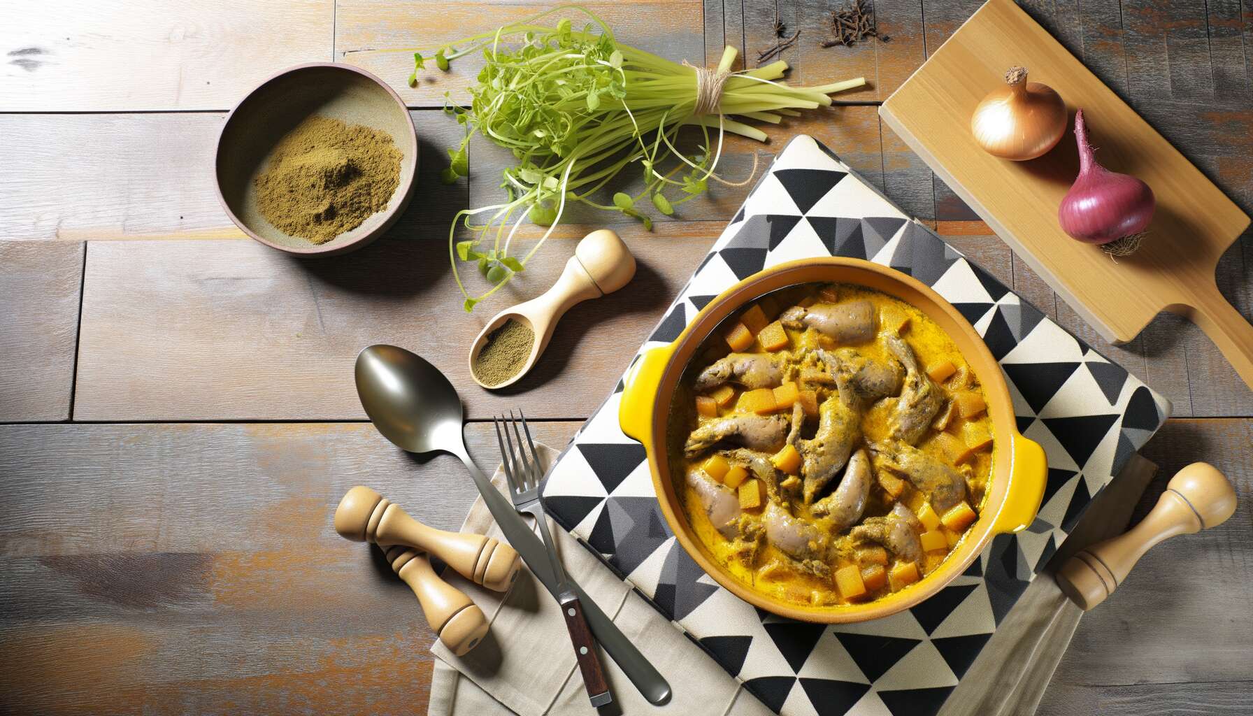 Lapin à la moutarde : tradition française revisitée en cocotte