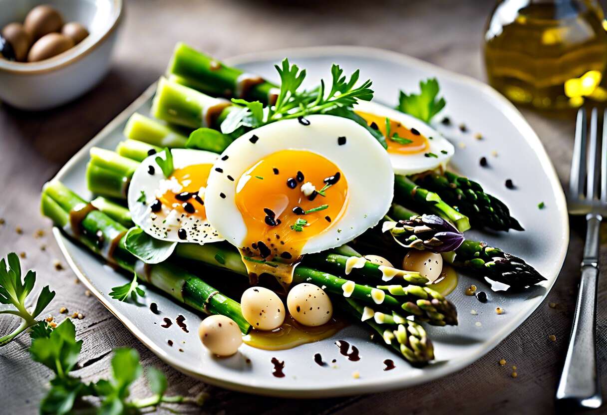 Créativité en cuisine : une entrée de Pâques originale avec asperges