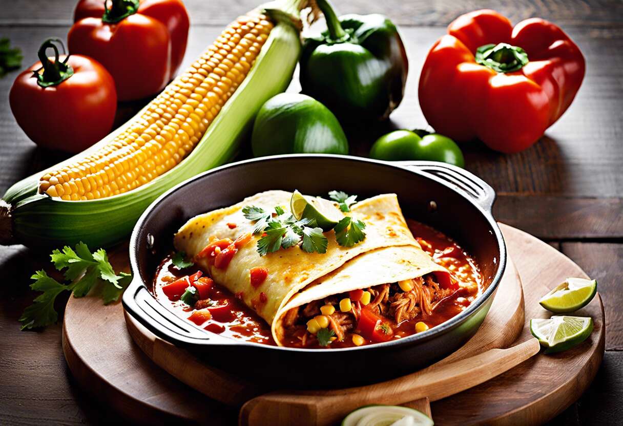 Cuisiner à la mexicaine : enchiladas savoureuses en cocotte