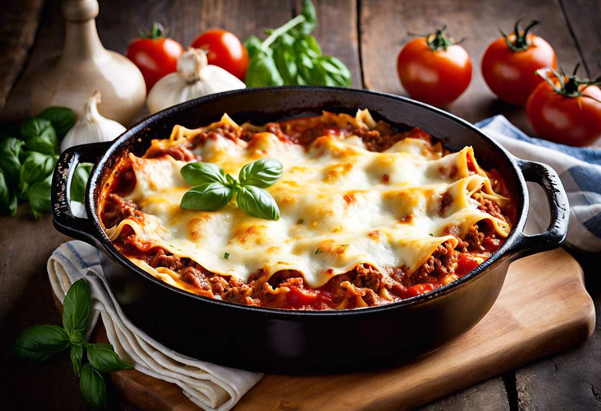 Cuisine italienne en cocotte : lasagnes fondantes et savoureuses