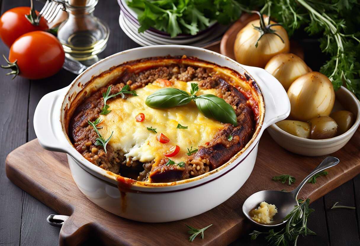 Escapade grecque : moussaka traditionnelle, secrets de préparation en cocotte