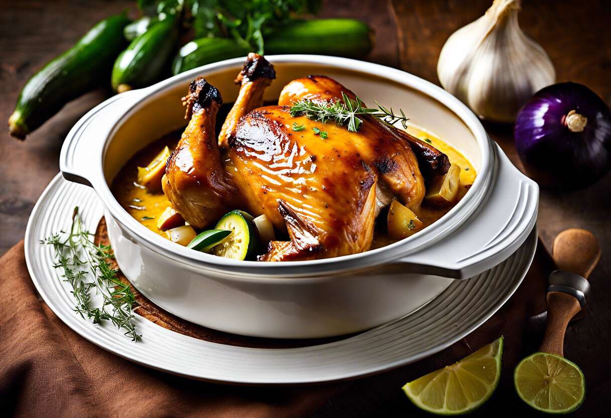 Subtilités exotiques : colombo de poulet antillais, voyage des papilles en cocotte
