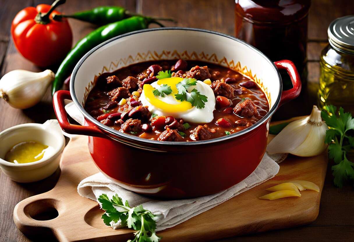 Harmonie des épices : réussir son chili con carne en cocotte facilement