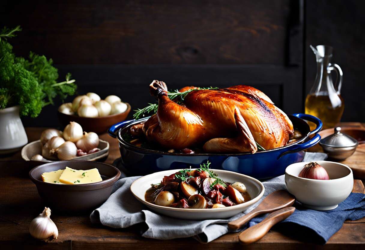 Secrets de grand-mère : réussir le coq au vin à la cocotte