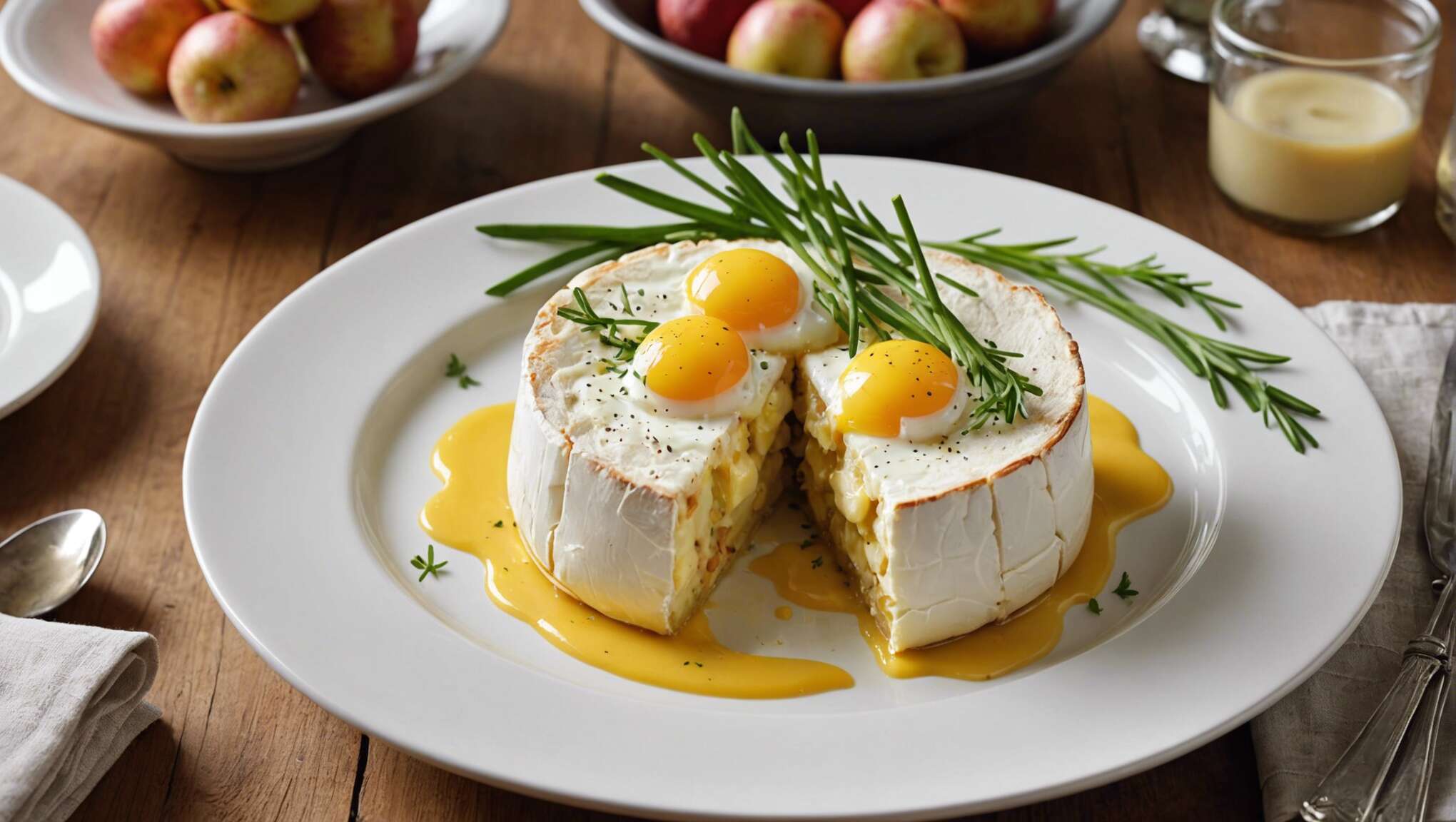 Recette d'œufs cocottes aux pommes et camembert : une entrée gourmande