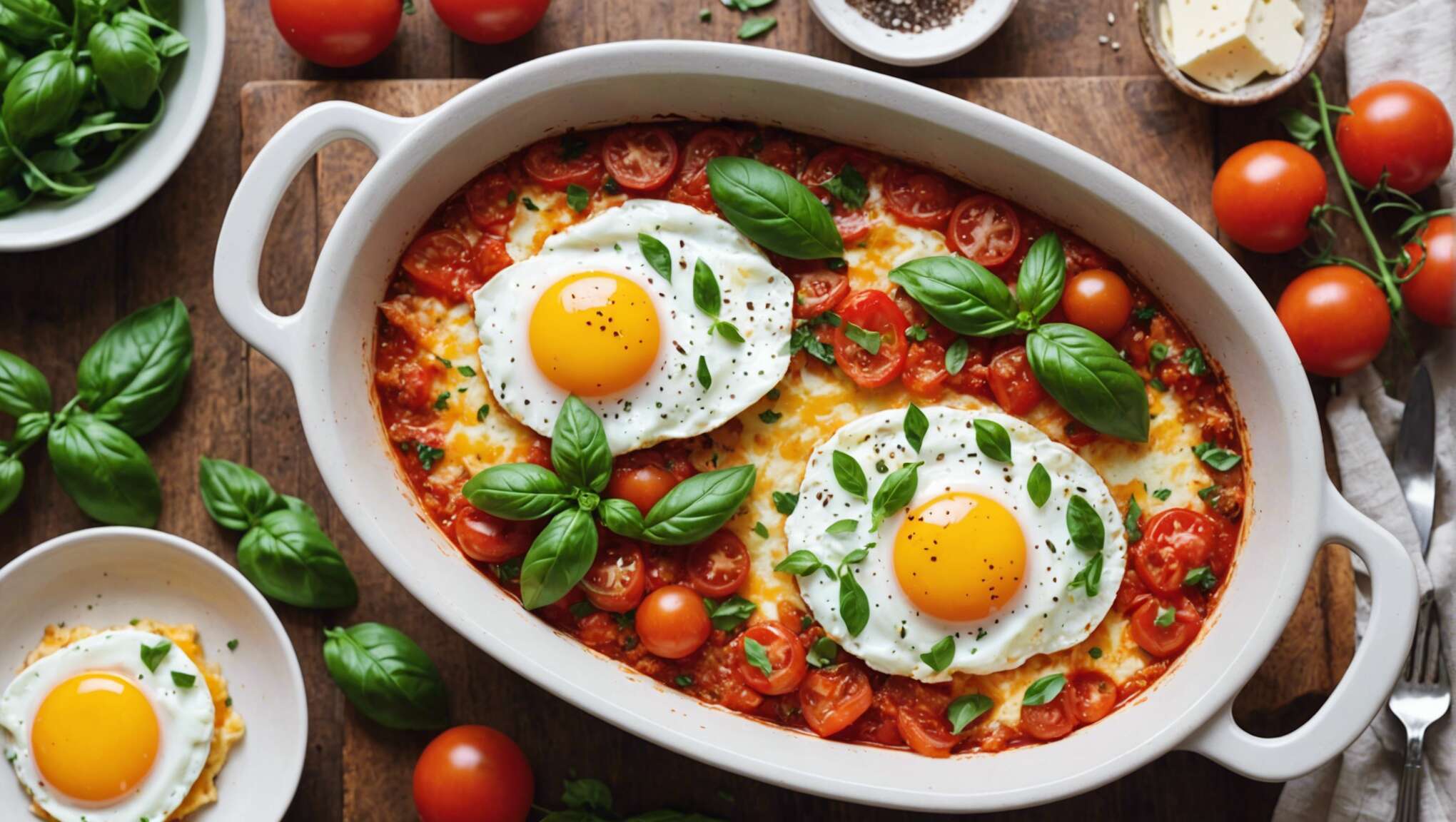 Recette facile d'œufs cocotte à la tomate - Idées repas gourmands