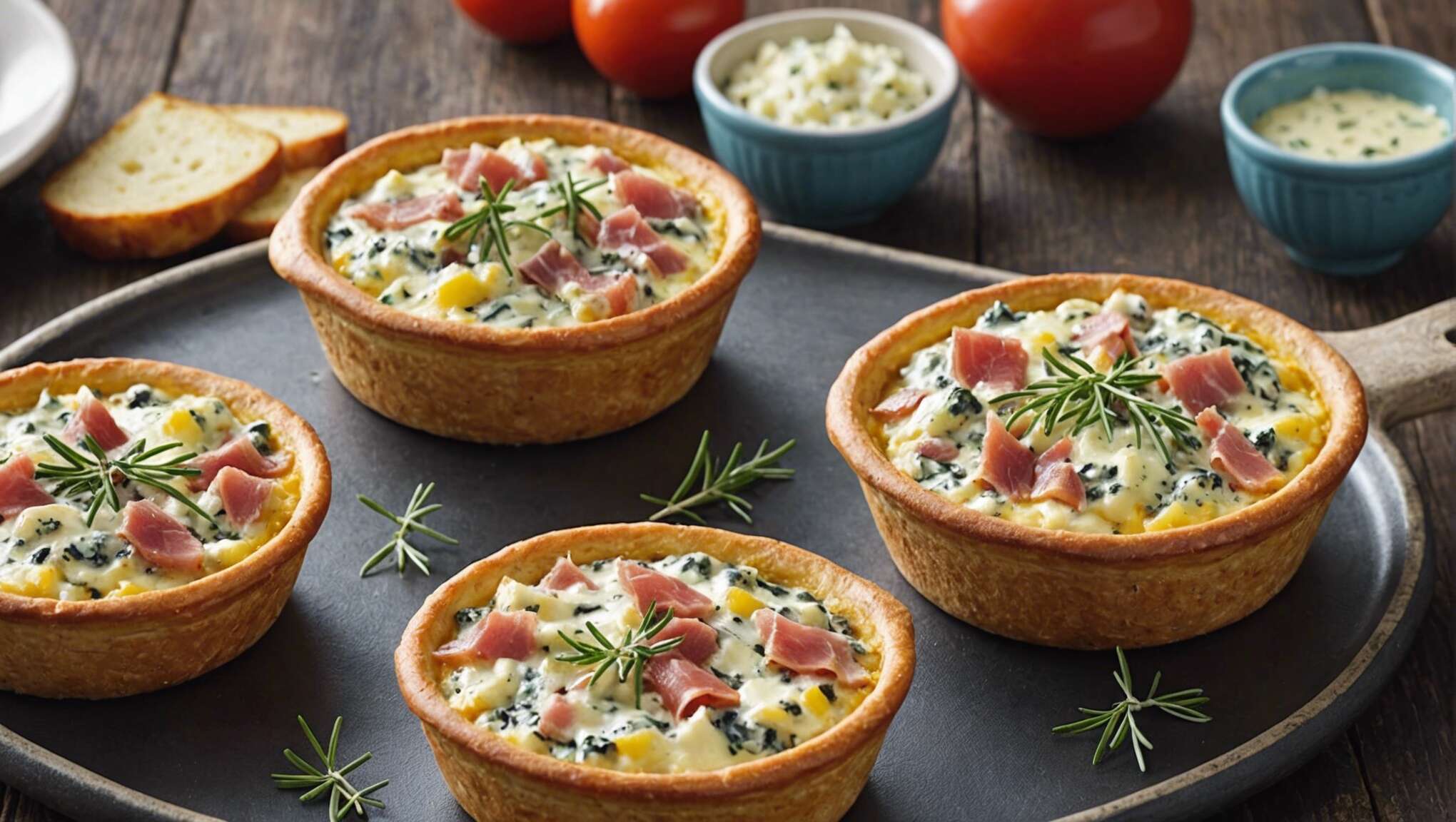 Recette d'œufs cocottes à la Fourme de Montbrison et jambon d'Auvergne