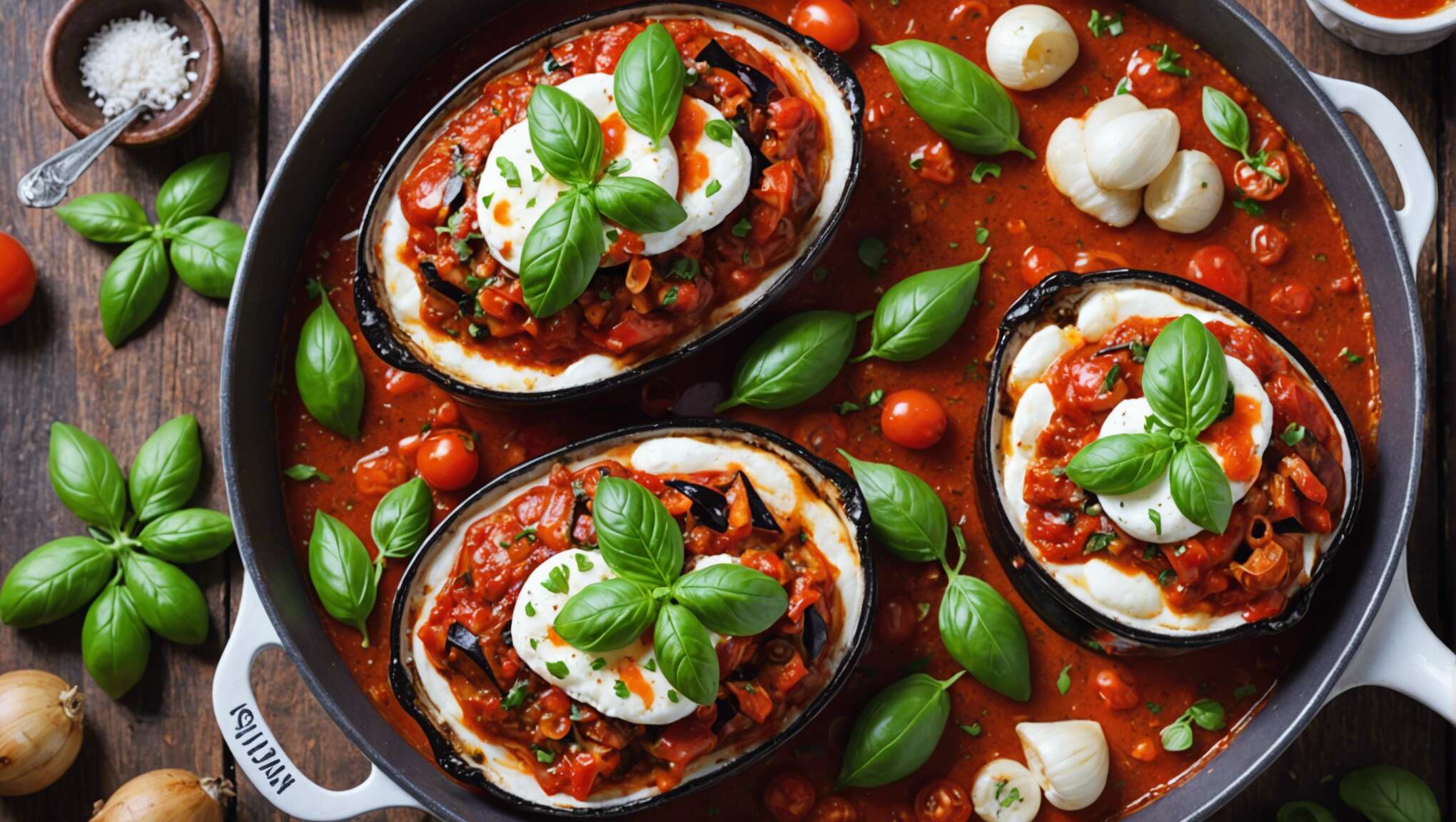 Cocotte d'aubergines à la mozzarella : recette facile et gourmande
