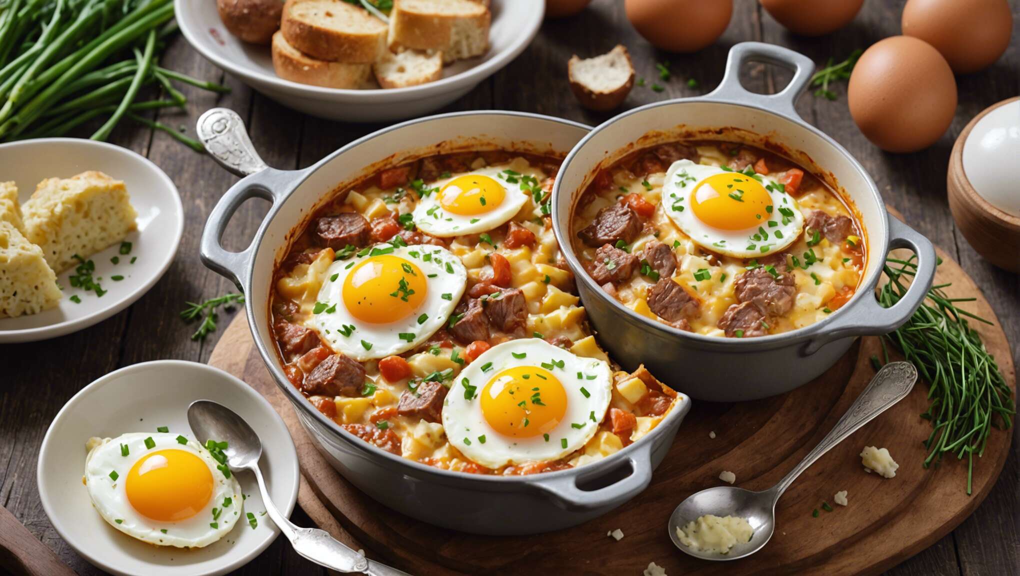 Recette d'œufs cocotte à la viande des Grisons : saveurs authentiques