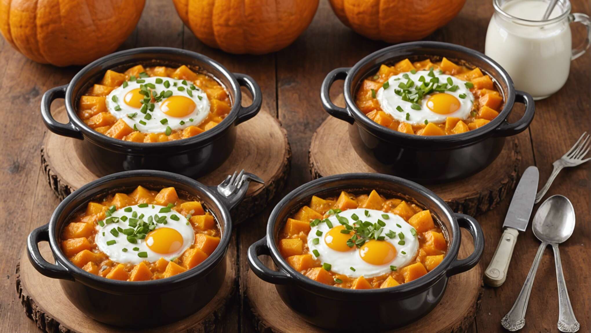 Recette d'œuf cocotte en courge Jack-be-Little : une entrée originale !
