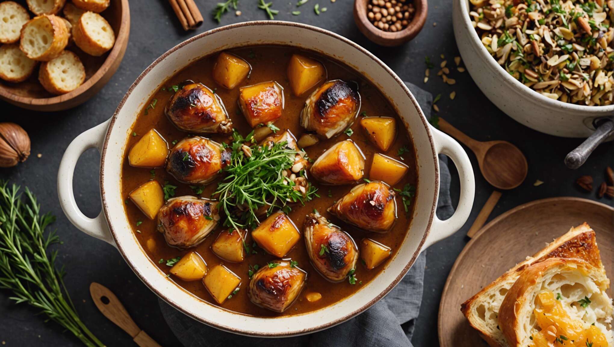 Cuisse de dinde au miel et épices : recette facile en cocotte