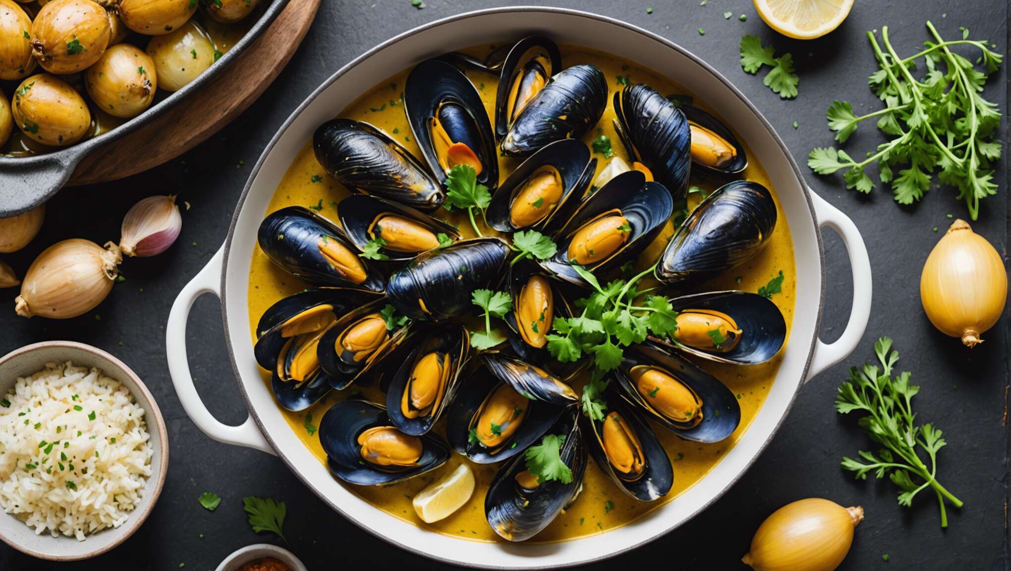 Cocotte de moules au curry : recette facile et savoureuse