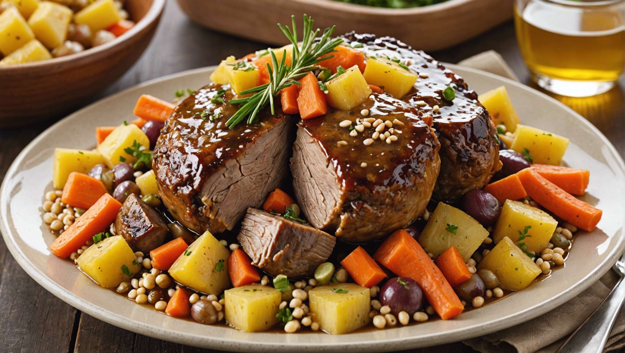 Cocotte de jarret de veau sucré-salé : découvrez la recette facile et savoureuse