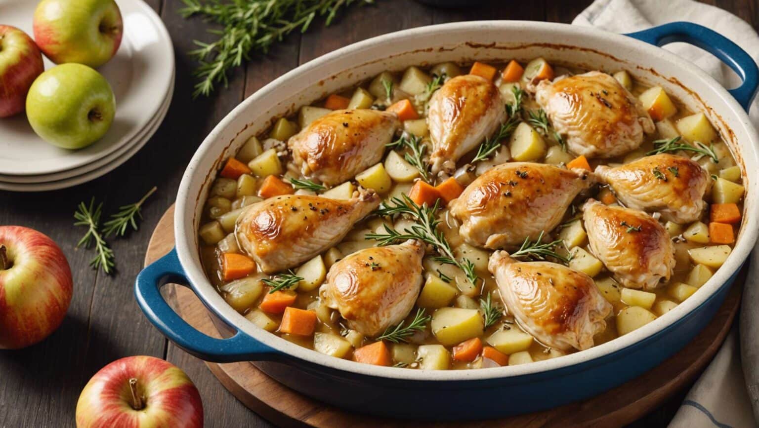 Recette de cocotte de poulet au cidre pour un automne gourmand - Fid 321084