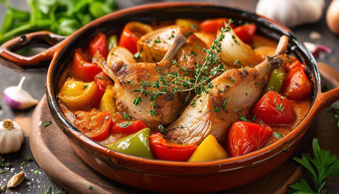 Recette de cocotte de lapin à la frita : saveurs authentiques et réconfortantes