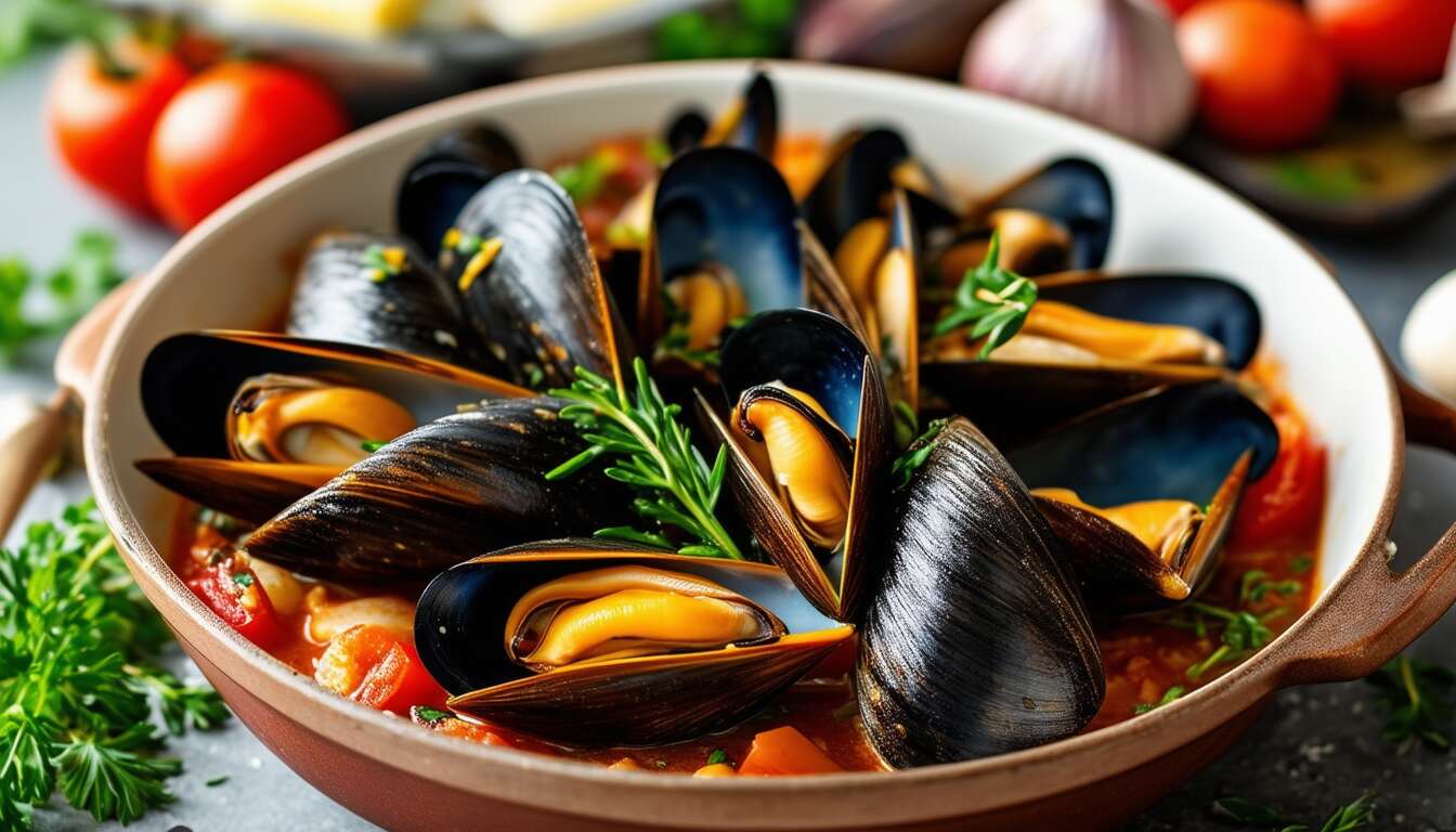 Recette de cocottes de moules à la bordelaise : saveurs du Sud-Ouest