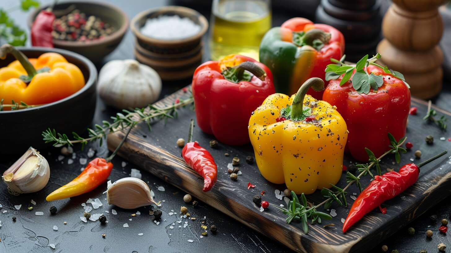 Mini-cocottes de poivrons tricolores : recette facile et colorée