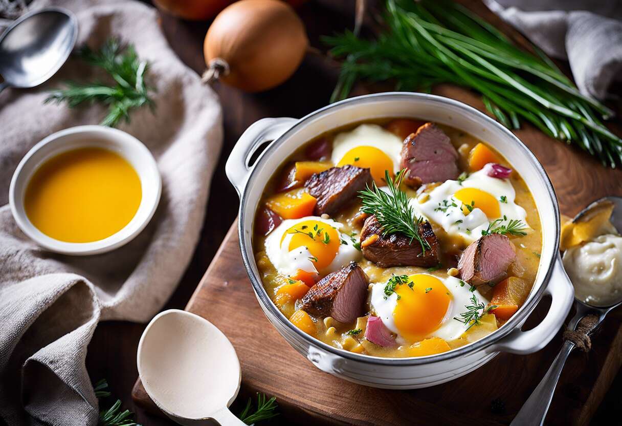 Recette d&rsquo;œuf cocotte à la viande des Grisons : saveurs authentiques garanties