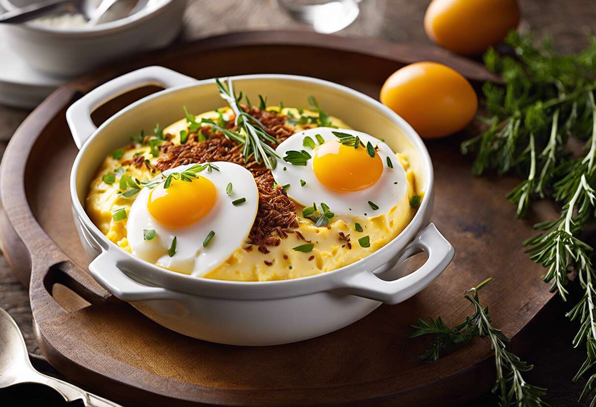 Recette d’œuf cocotte au munster et cumin : délice en mini-cocotte