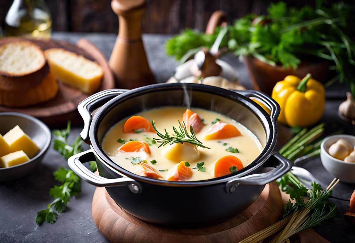 Recette de cocotte de ravioles à la fondue de poireaux - Simple et délicieuse