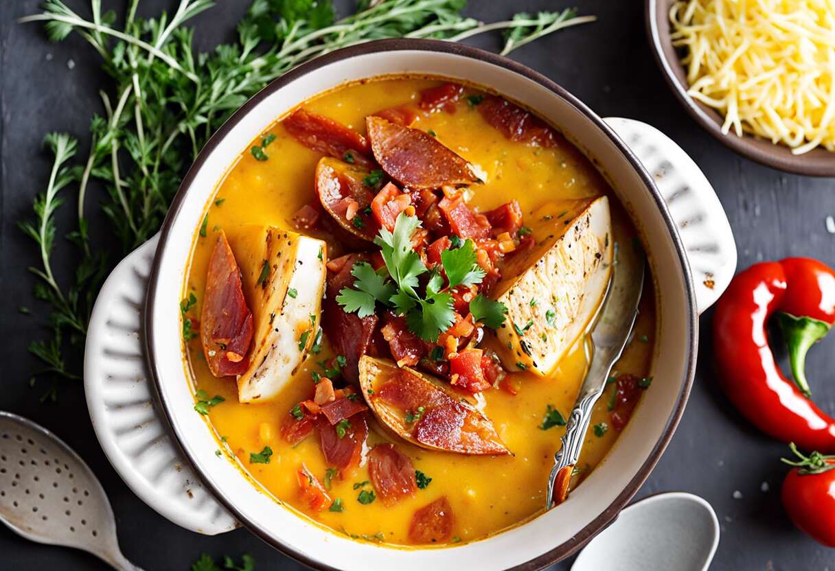 Œufs cocotte en artichaut avec piment d'Espelette et lardons : recette du nid cocotte