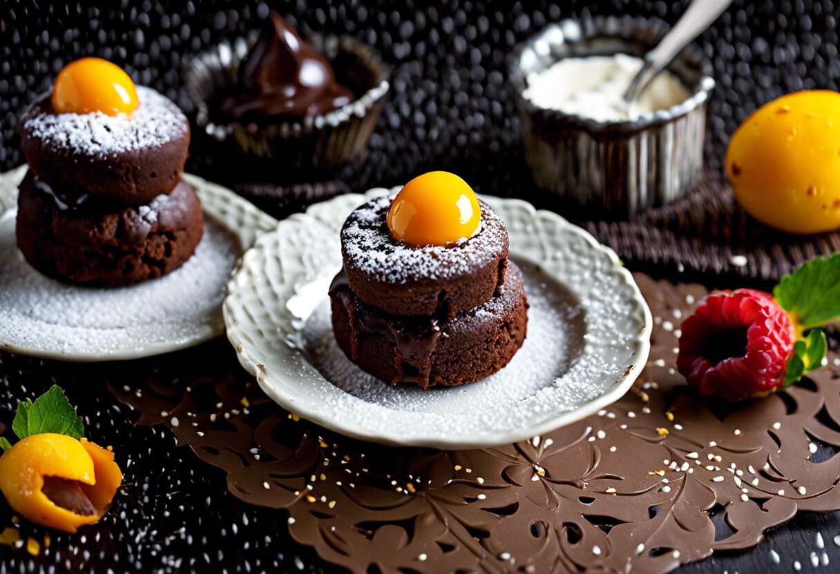 Mini-cocottes de moelleux au chocolat cœur coulant : recette gourmande et facile