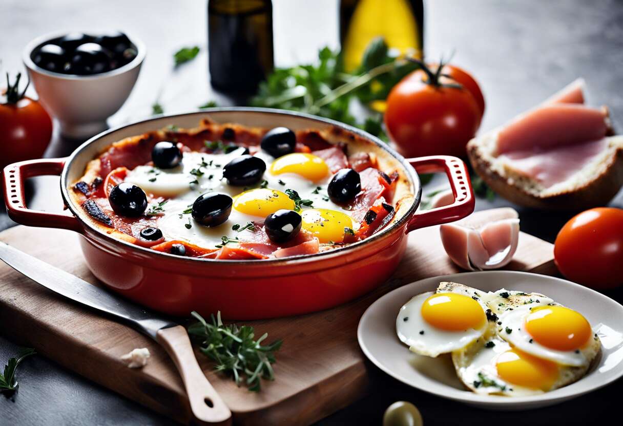 Recette facile des œufs cocotte façon pizzaiolo