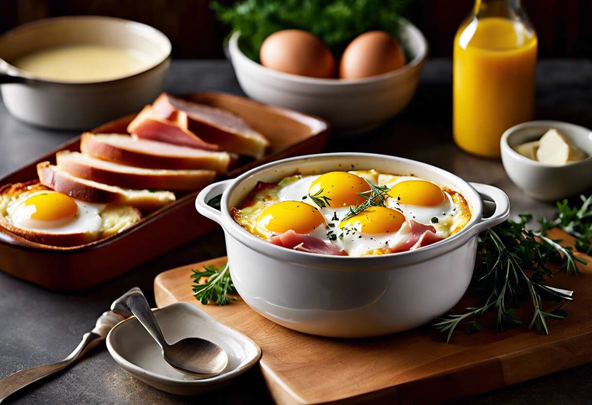 Recette facile d'œufs cocotte au Cook'in : plaisir gourmand en entrée