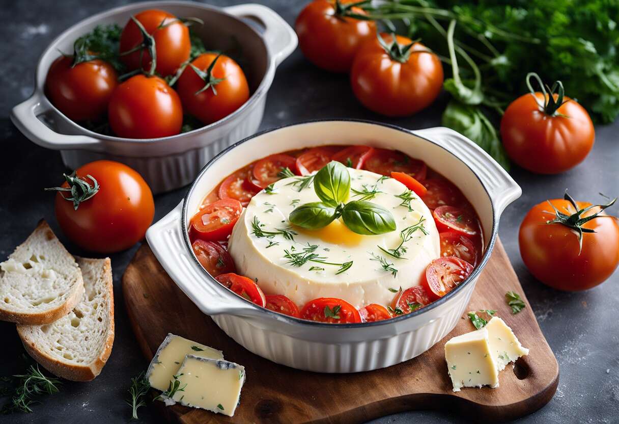 Recette cocotte : œuf, fromage, tomate et blanc de dinde - Facile & Savoureuse