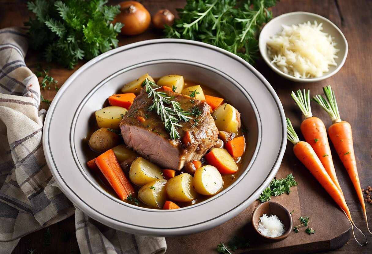 Cocotte de porc aux pommes de terre et carottes : recette facile et gourmande