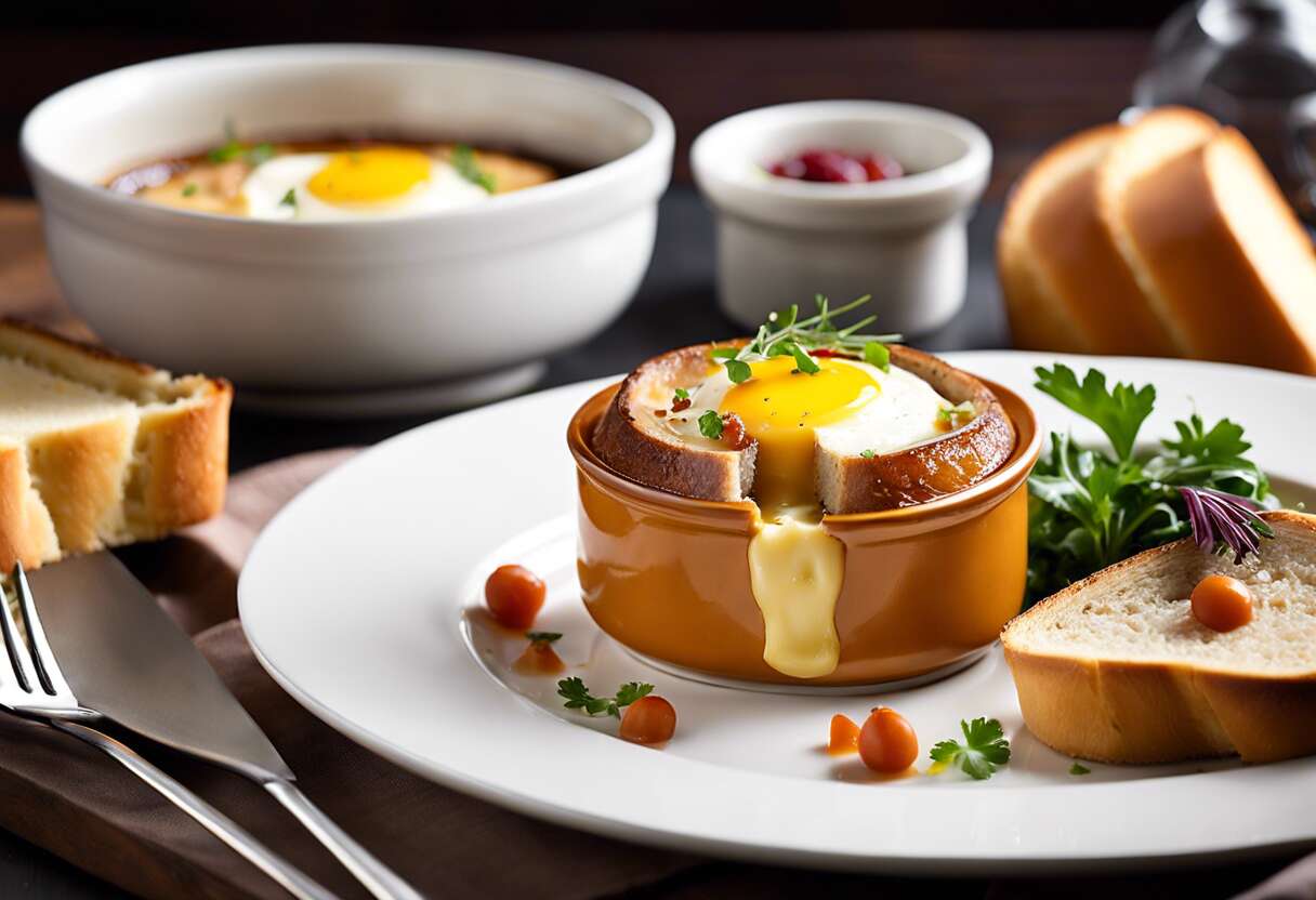 Recette d'œuf cocotte au foie gras et pain brioché : un délice raffiné !