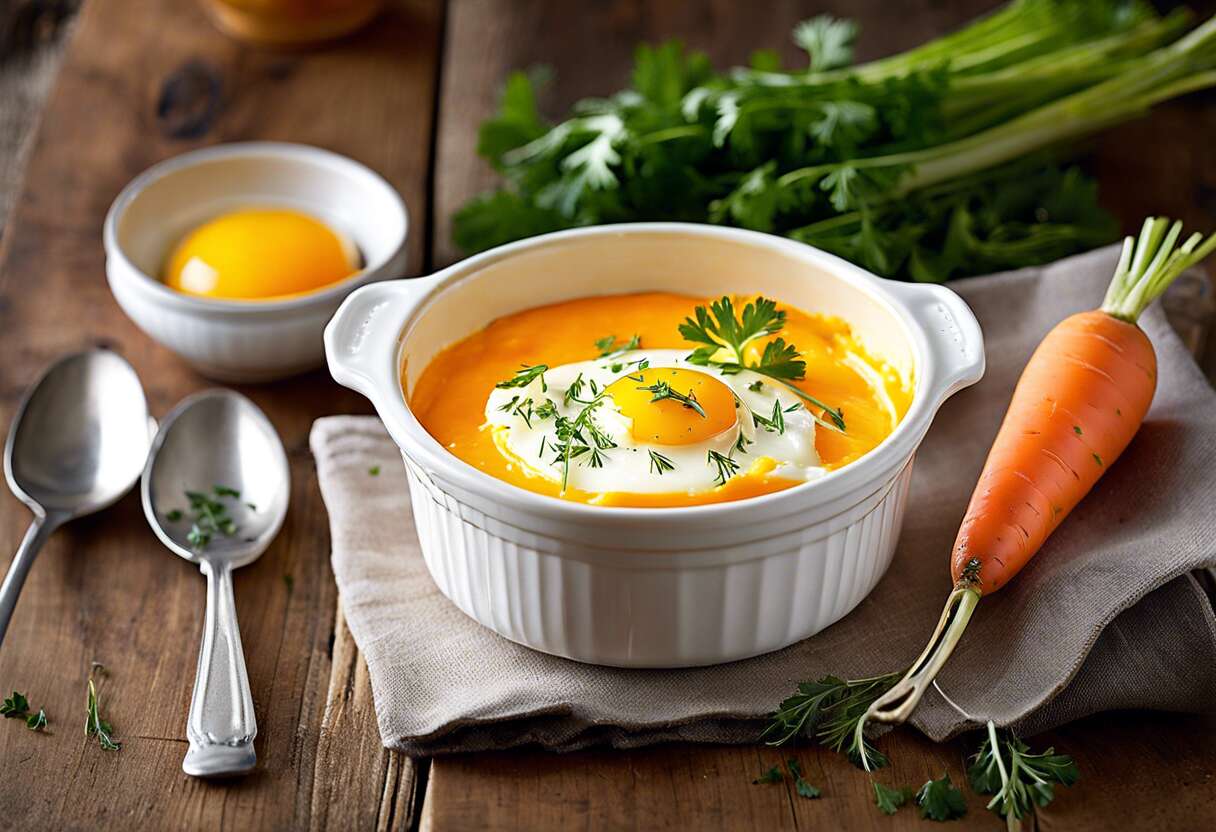 Recette d'œufs cocotte à la carotte : saveurs réconfortantes et simplicité