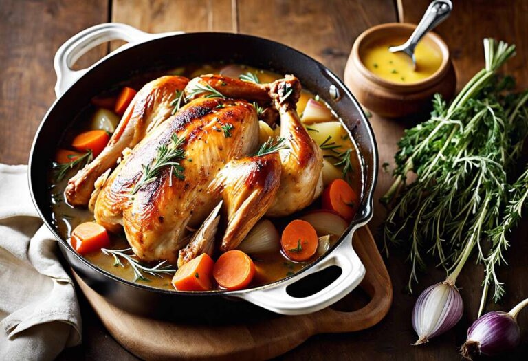 Recette de poulet en cocotte façon grand-mère : saveurs d'antan