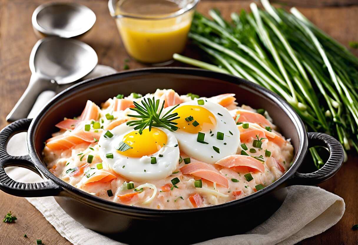 Recette d'œuf cocotte au surimi : saveurs simples et rapides