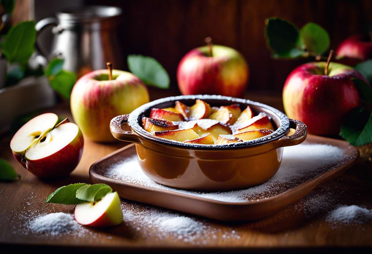 Recette de mini clafoutis aux pommes en cocotte : savourez la simplicité !