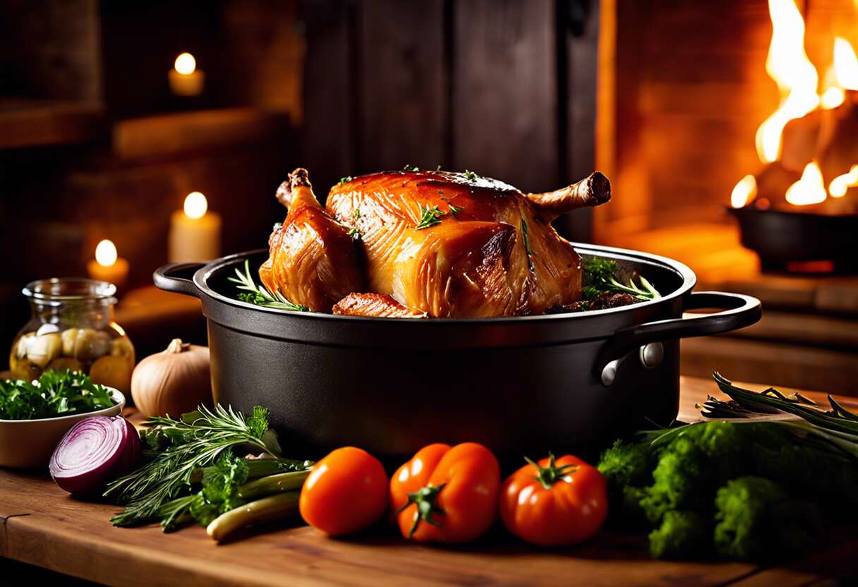 Rôti de porc moelleux en cocotte : recette facile et savoureuse