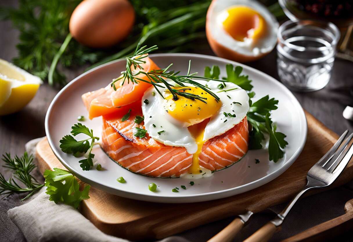 Recette d'œufs cocotte au saumon fumé : saveurs délicates en bouche