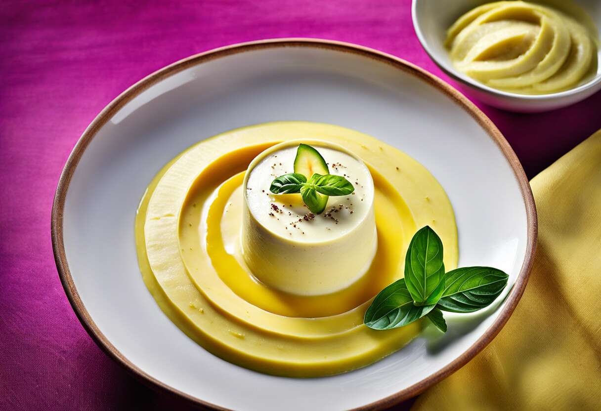 Mousse de banane plantain et eddoe à la bergamote : recette végétarienne exotique