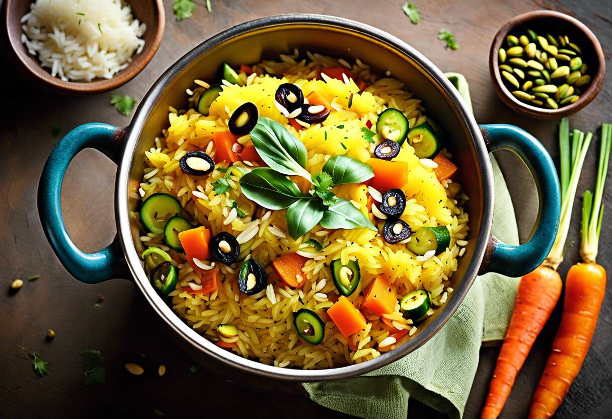 Recette de riz à l'iranienne : saveurs végétariennes exquises