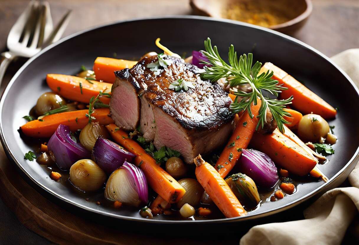 Joues de porc confites aux légumes : recette traditionnelle facile