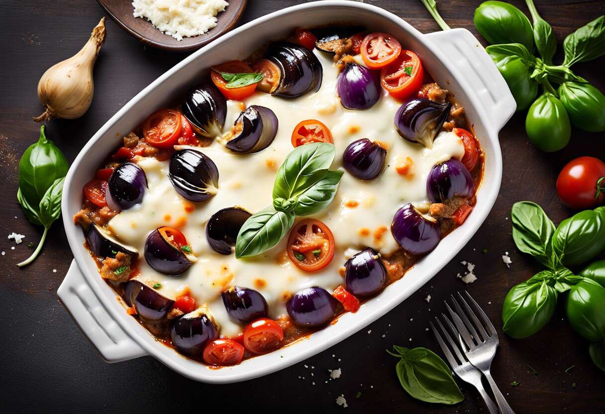 Recette de cocotte d'aubergines à la mozzarella : saveurs italiennes au menu