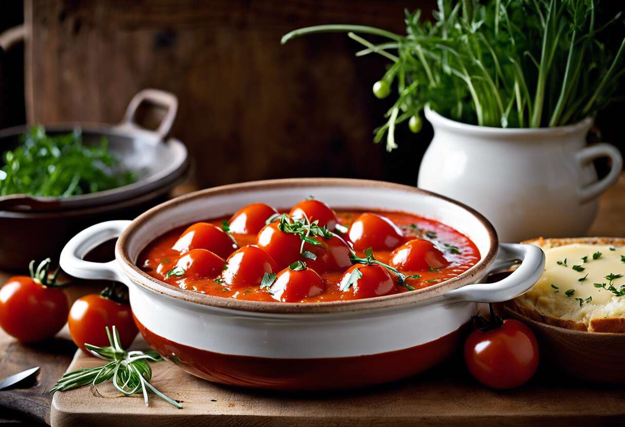 Recette d'œuf cocotte aux tomates cerises : simplicité et saveurs en cocotte