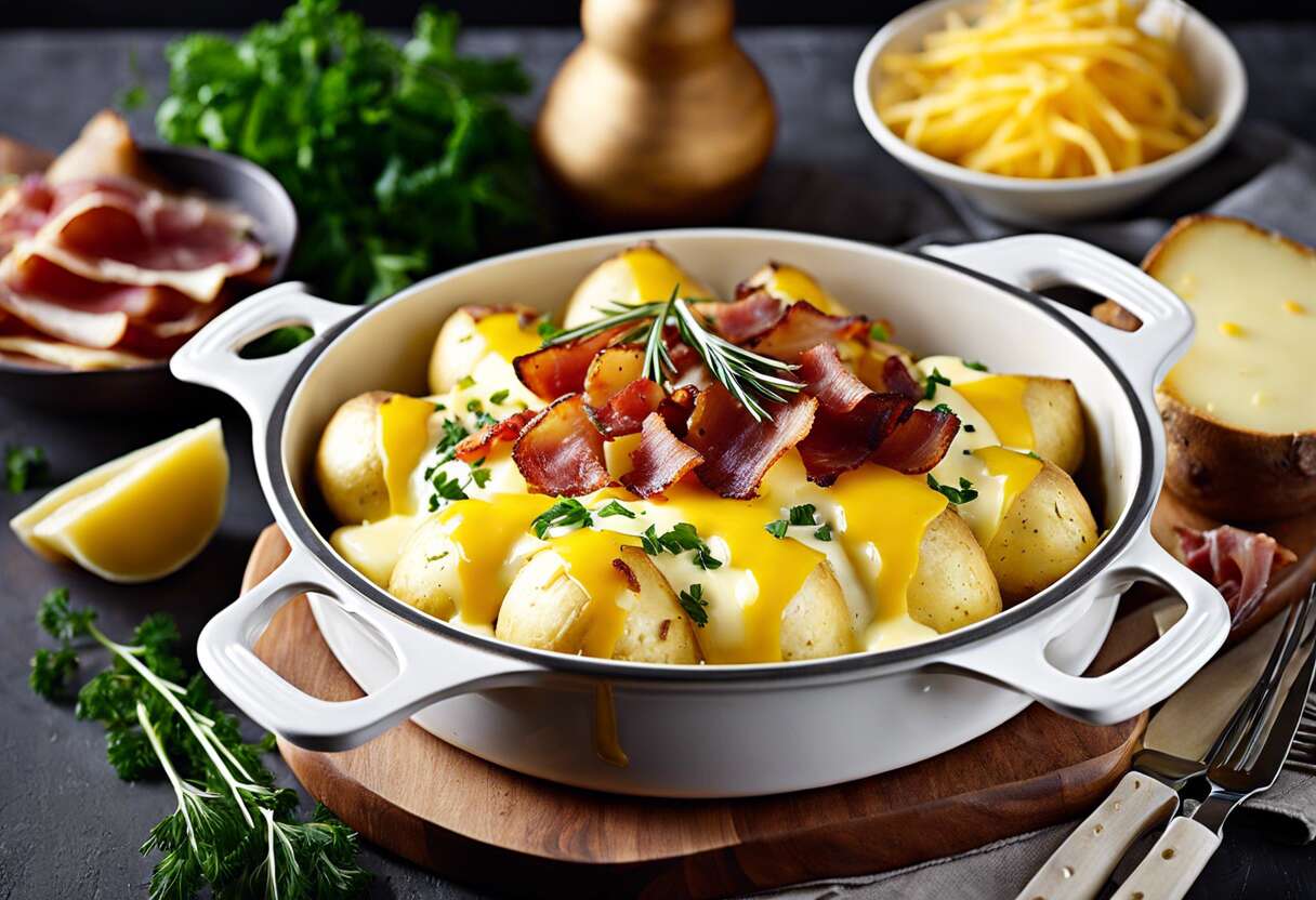 Recette facile de cocottes de pommes de terre à la raclette