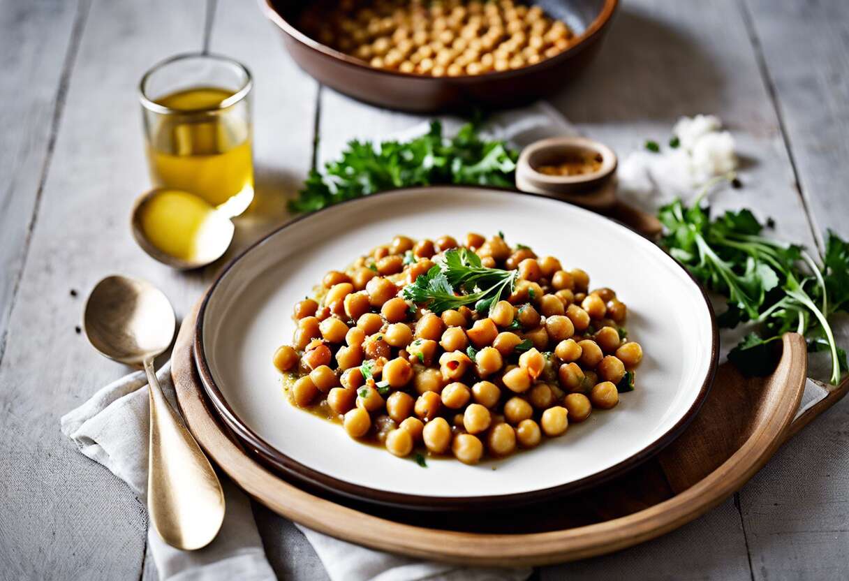Recette traditionnelle : blettes aux pois chiches facile et savoureuse