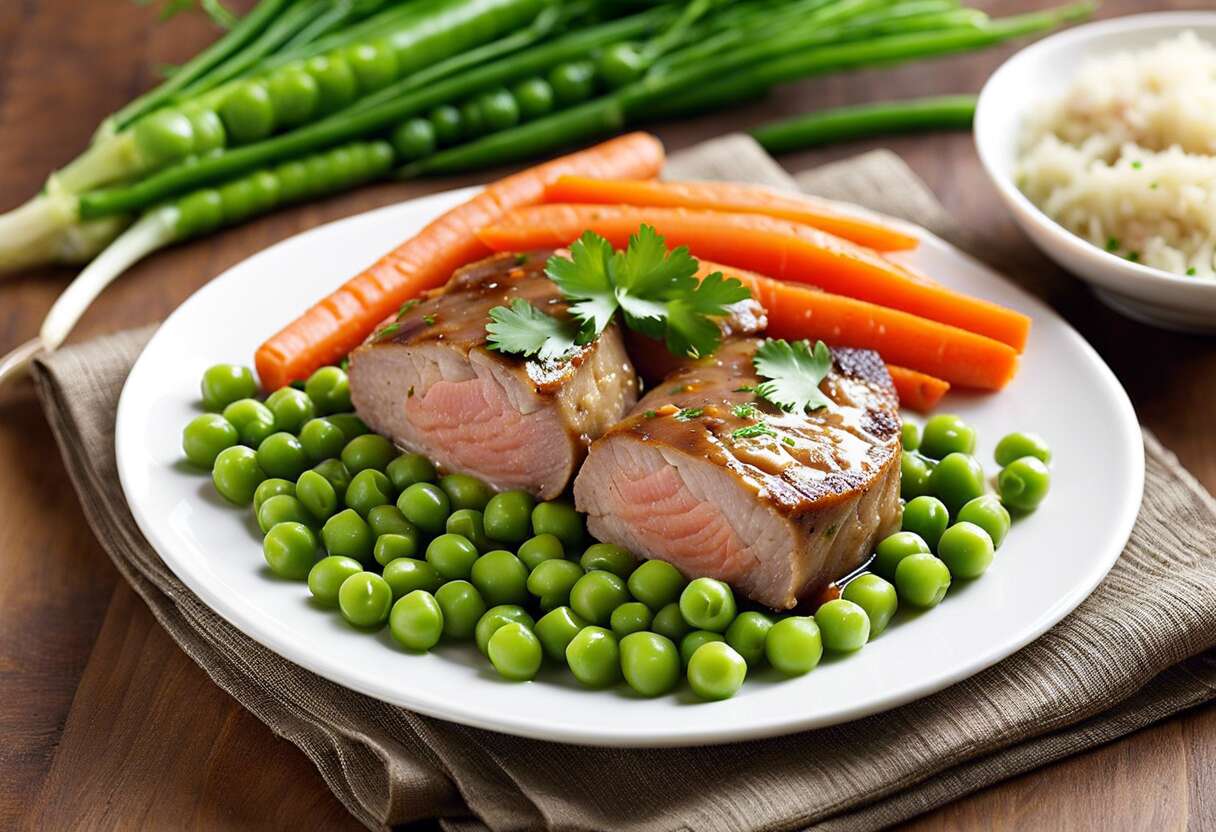 Recette rapide de paupiettes aux petits pois et carottes à la cocotte minute