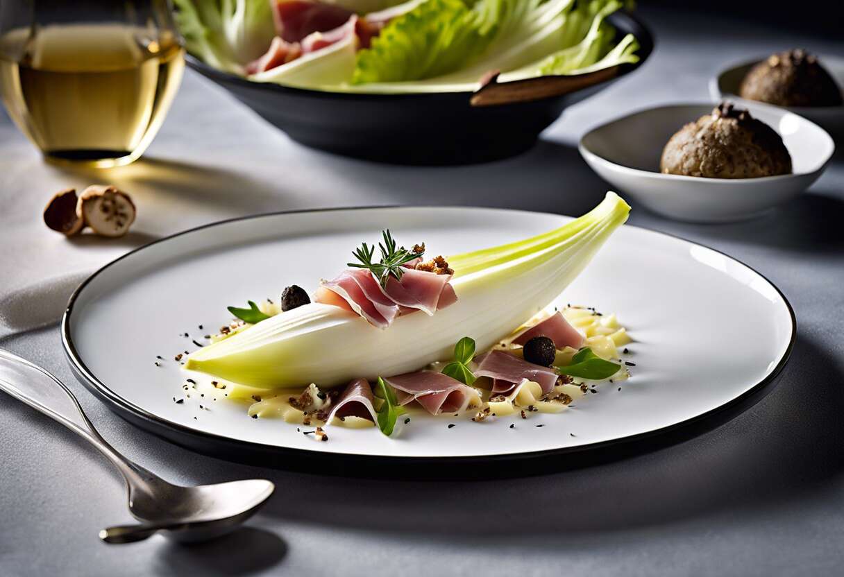 Recette d&rsquo;endive au jambon à la truffe : saveurs raffinées et gourmandes