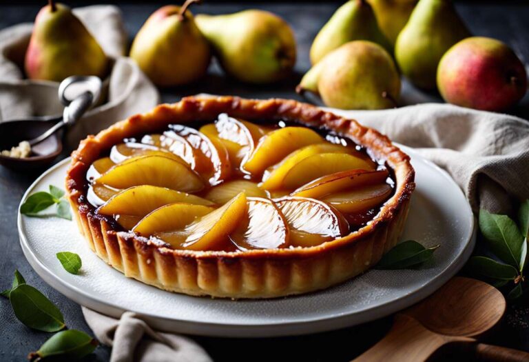Recette Tarte Tatin Aux Poires Facile Un Dessert Renversant recette-tarte-tatin-aux-poires-facile-un-dessert-renversant